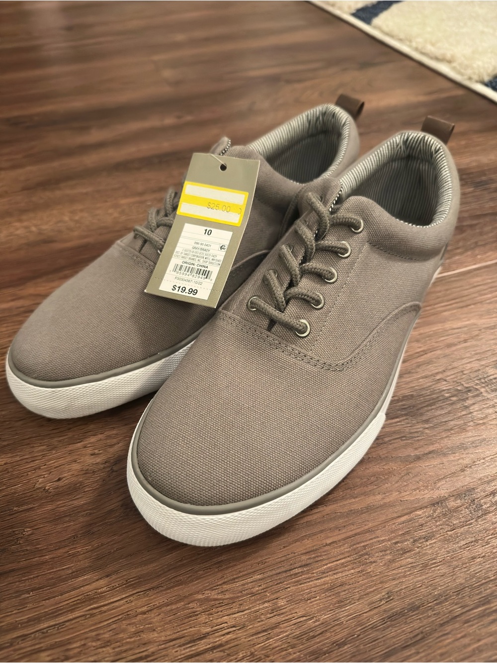 Goodfellow & Co Casual Men's Canvas Sneakers - Gray